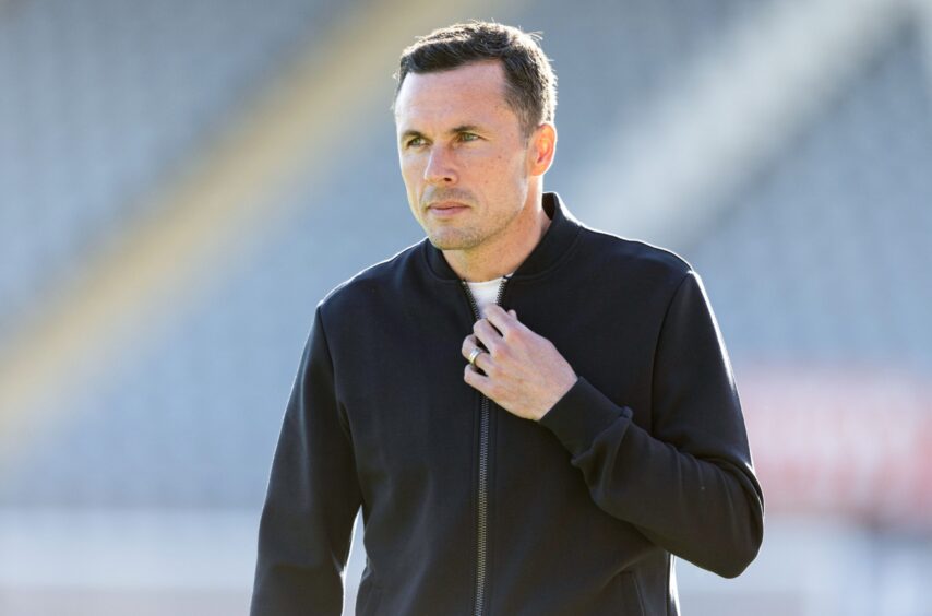 Ross County manager Don Cowie on the sidelines during his team's SPFL Premiership match away to Dundee on May 14, 2025. 