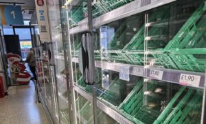 Portree Skye Co-op has empty shelves.