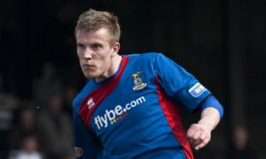Nauris Bulvitis, in action for Inverness Caledonian Thistle during their 7-0 Division One victory against Ayr United at Somerset Park, Ayr, on April 24, 2010.