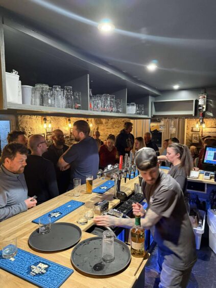 Opening weekend in the Taynuilt Inn was packed. 