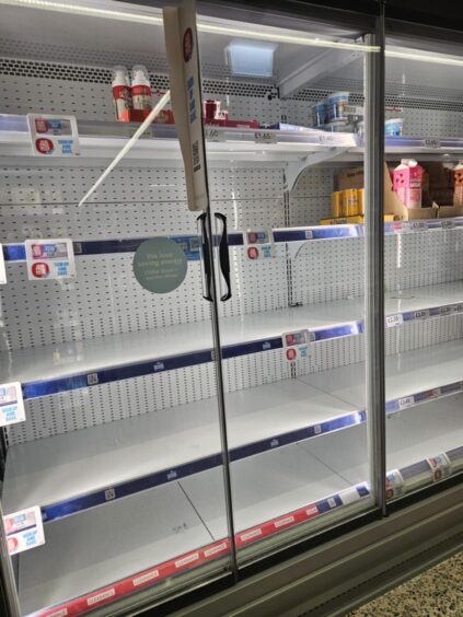Portree co-op food shortages