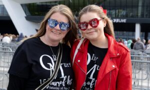 Olly Murs fans, Caroline and Mackenzie. Image: Ethan Williams