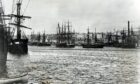 1890: This striking George Washington Wilson photograph was printed in the Aberdeen Journal in 1948. It shows a view of the city from the harbour in 1890 where the town house clocktower is a predominant landmark on the skyline. The sailing-ship fleet with its tracery of masts and spars make up the foreground. Image: GWW