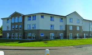 Facade of Castlehill Care Home in Inverness.
