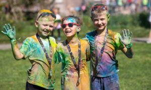 Ellon Primary School's 1st Colour Run. Image: Darrell Benns/DC Thomson