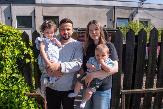 Homeowners, the Shinnie family from Torry, are Trapped by Raac despite agreeing to move out. Picture by Darrell Benns / DC Thomson.