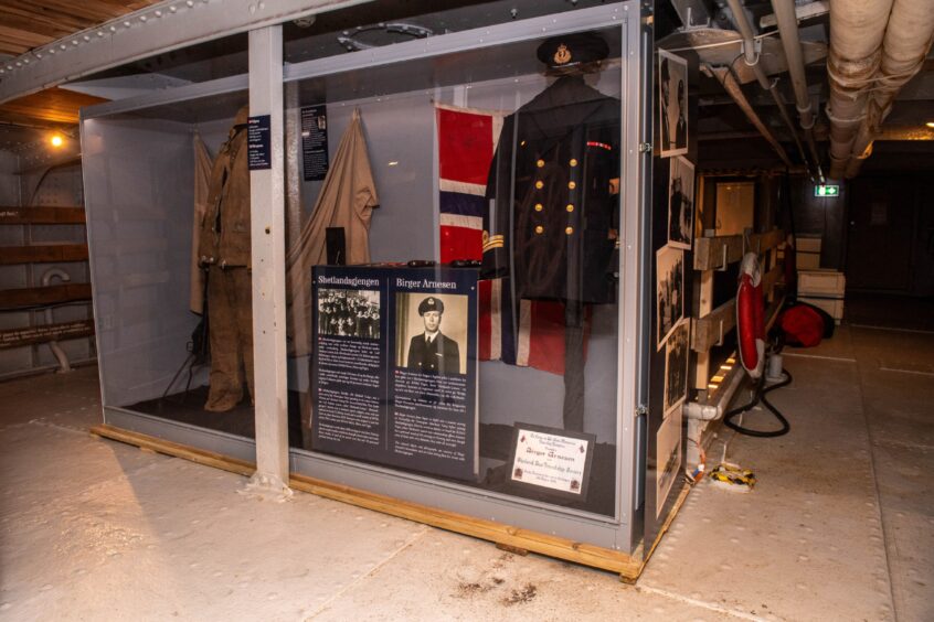 The Shetland Bus display 