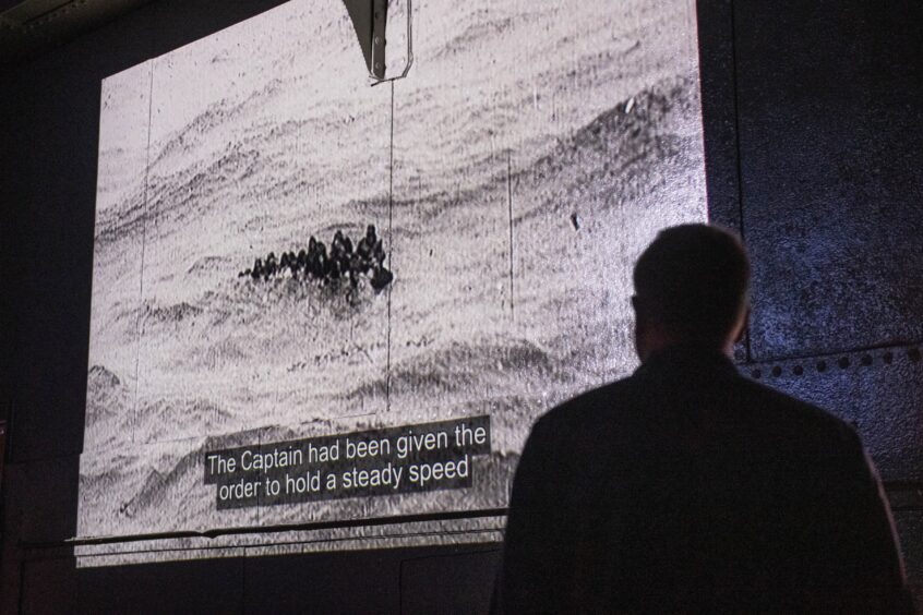 Screen showing short film 