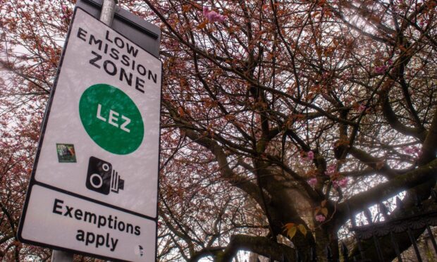 Aberdeen's low emission zone has been running for a year. Image: Darrell Benns/DC Thomson