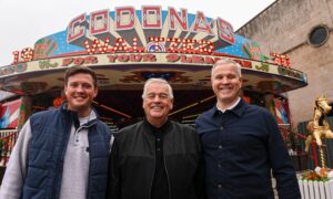 Codona's Amusement Park at Aberdeen Beach. Pictured are Jack, Alan and John Codona.