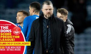 It's Rangers v Aberdeen at Ibrox on Sunday lunchtime.