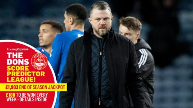 It's Rangers v Aberdeen at Ibrox on Sunday lunchtime.