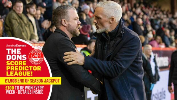 Dundee United v Aberdeen is your final chance to predict the Dons score and win cash this season.