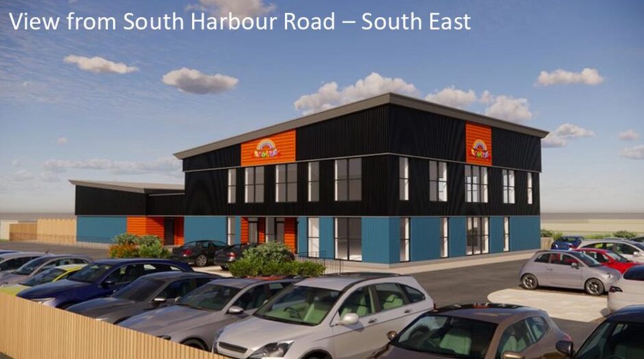 An artist impression of what the new Playbarn Nursery in Fraserburgh could look like