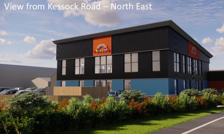 An artist impression of the building