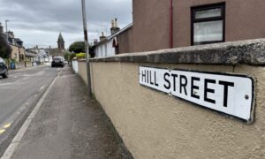 Looking down Hill Street in Inverness.