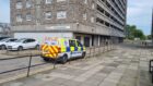 Police at Hutcheon Court.