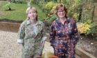 Eilidh Gow, left, and her mum Jenny Gow. Jenny started A Bear Named Buttony 10 years ago after Eilidh was given a stoma as a three-year-old. Image: A Bear Named Buttony