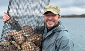 David Beckham has been exploring the Scottish Island of Scarba. Image: David Beckham/Instagram.