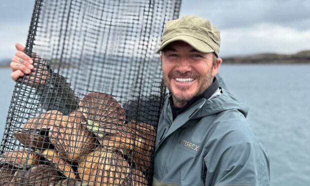 David Beckham has been exploring the Scottish Island of Scarba. Image: David Beckham/Instagram.