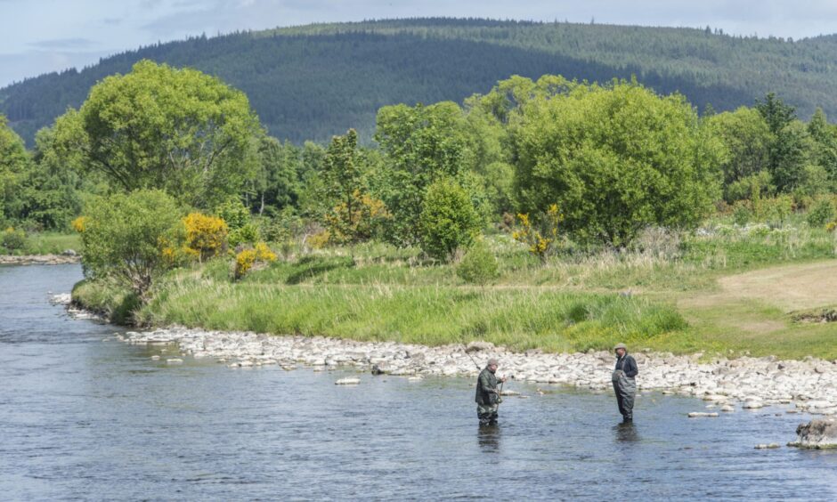Anglers on River Spey