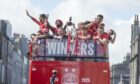 The Dons hold the trophy aloft. Image: Jason Hedges/DC Thomson.