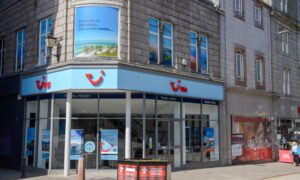 The corner unit on St Nicholas Street could become a Caffe Nero. Image: Kenny Elrick/DC Thomson