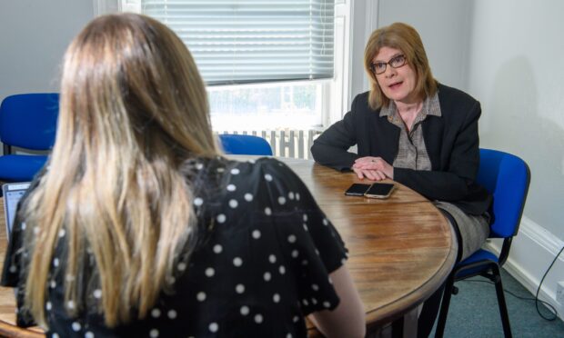 Alison Evison speaking to the P&J. Image: Kenny Elrick/DC Thomson.
