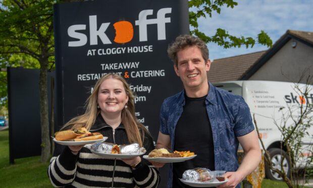 Food writer Joanna and her colleague Andy tried out the food from Cloggy House, Dyce. Image: Kath Flannery/DC Thomson