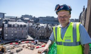 Site manager Chris Hardie at the Flint site on The Green.