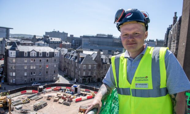 Site manager Chris Hardie at the Flint site on The Green.