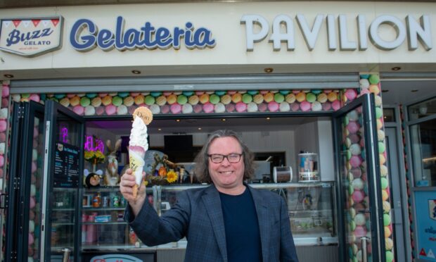 Paul Dawson runs Pavilion cafe and has a passion for gelato. 
 Image: Kath Flannery/DC Thomson
