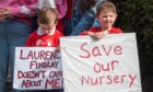 Protest on mothballing nurseries