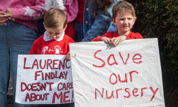 Protest on mothballing nurseries