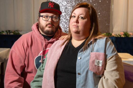 Ricky and Fiona Burgess say their priority should be spending time with ill mum, not worrying about negative equity. Image: Kami Thomson/DC Thomson