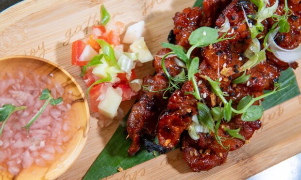 The DLB pork bbq at Kultura Aberdeen. Image: Kami Thomson/DC Thomson
