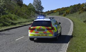 Police on scene at Dyce Drive in Aberdeen.