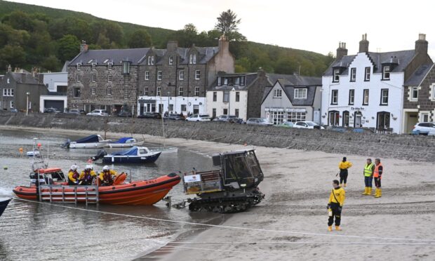 Stonehaven Harbour rescue.