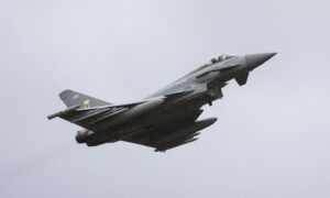 An RAF Typhoon pictured in 2024. Image: RAF