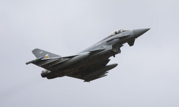 An RAF Typhoon pictured in 2024. Image: RAF
