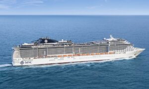 MSC Preziosa, the largest cruise ship to visit Invergordon in 2025. Image: MSC Cruises