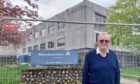 Former Grampian District Council chief executive Mike Barron outside Gordon House in Inverurie. Image: Kirstie Topp/DC Thomson