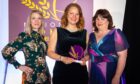 Awards host and comedian Rachel Parris, innovation winner Jilly Grant and Sarah Haire, head of agriculture at Dawn Meats, whose Dunbia division sponsored the innovation category.