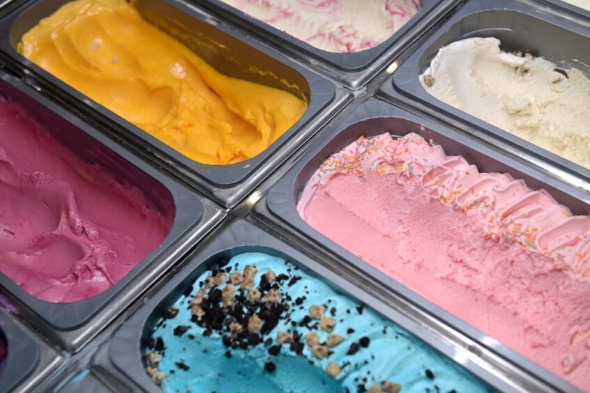Ice creams at Shakes 'n' Cakes