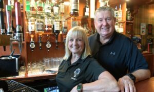Frances and Colin Davren of the Tartan Tavern in Oban who have recently retaken over the premises. Image: Sandy McCook/DC Thomson.