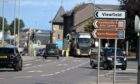 Traffic on the A96 in the centre of Nairn.