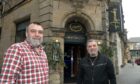 Mustafa Calisir and Fahri Gulmez, outside Aspendos in Inverness.