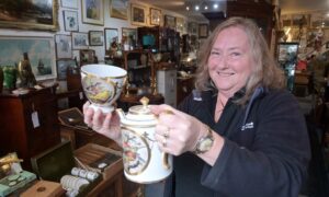 Moira Meldrum welcomed us at the Merchant Antiques store in Inverness. Image: Sandy McCook/DC Thomson