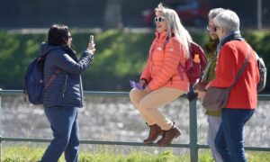 Tourists packed Inverness throughout the day. Image: Sandy McCook/DC Thomson