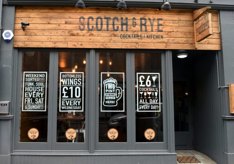 Facade of Scotch & Rye in Inverness 
